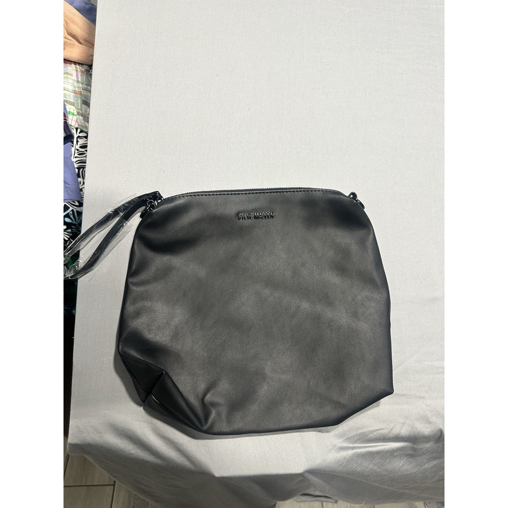 Steve Madden Black Large Wristlet